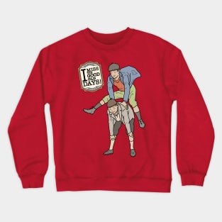 I miss the good old days! Jumping over a friend! Crewneck Sweatshirt